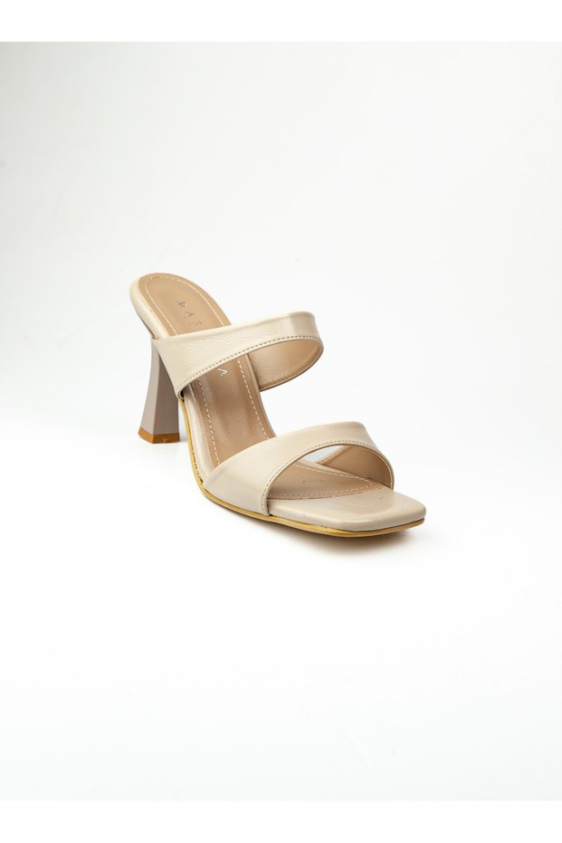 233 - 15 Skin-Colored Heeled Evening Dress for Women Slipper