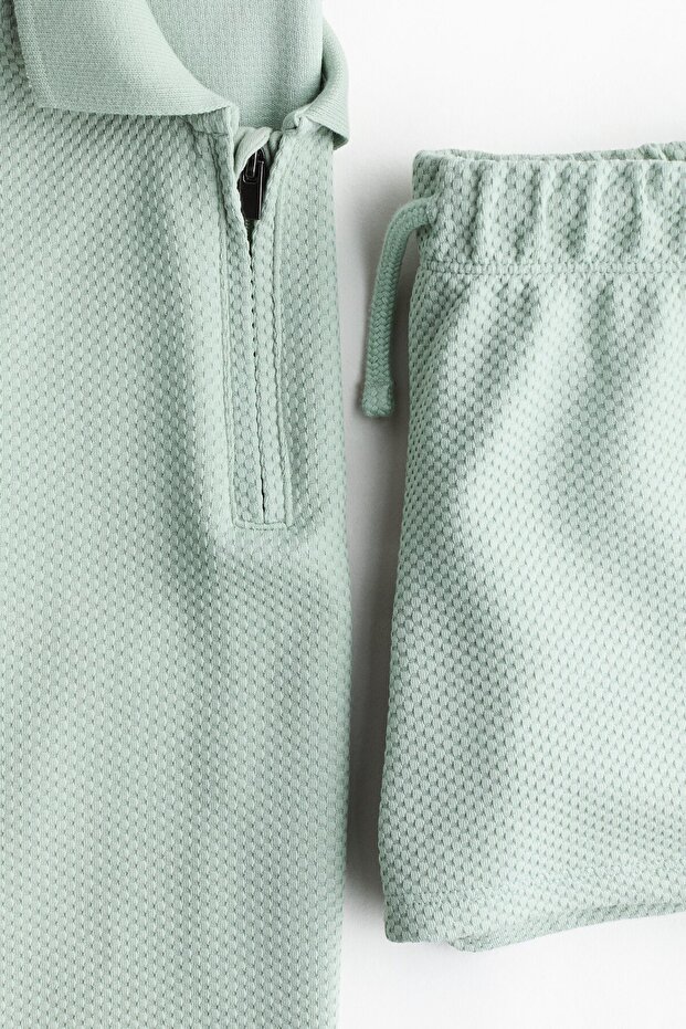 2 Parçalı Tekstüre Jarse Set - 2