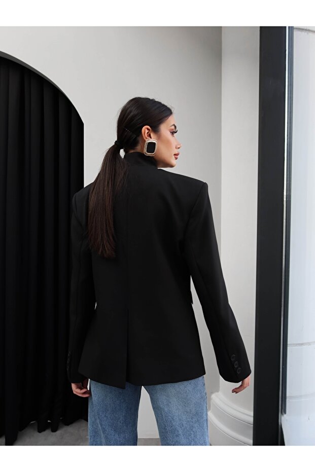 Single-Button Design Jacket - 5
