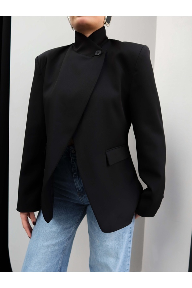 Single-Button Design Jacket - 3