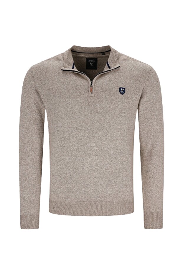 Pullover Jaspé Strickpullover Troyer - 2