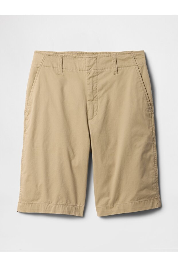 Kadın Açık Kahverengi 9" Downtown Bermuda Şortlar - 2