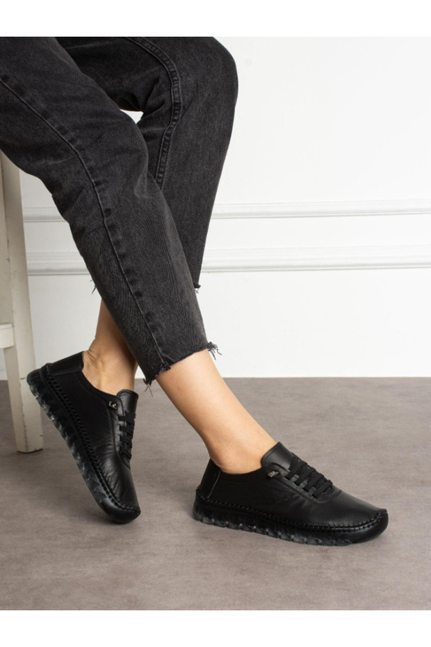 Genuine Leather Stretchy Structured Women's Daily Casual Shoes Ballet Flats