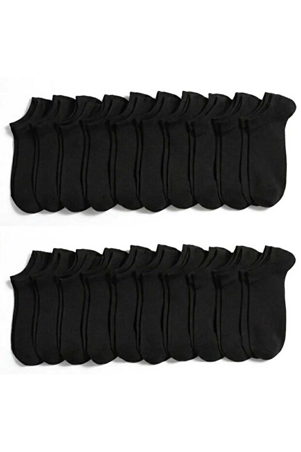 20 чифта черни къси чорапи - 1