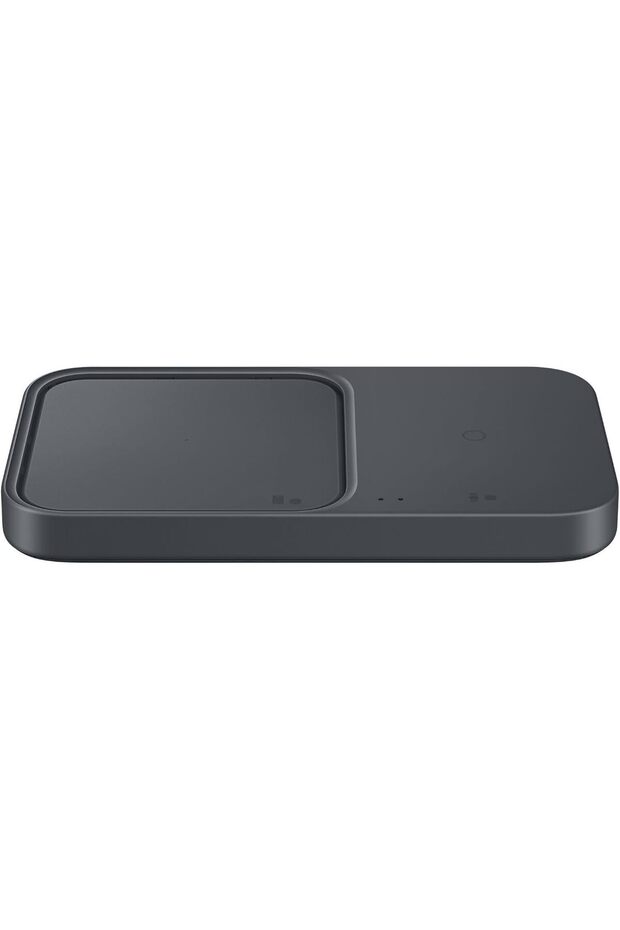 SAMSUNG Wireless Duo Charger-Ep-P5400-15W Dual Fast Charging Pad- 2 Devices at Once- Dark Grey- USB