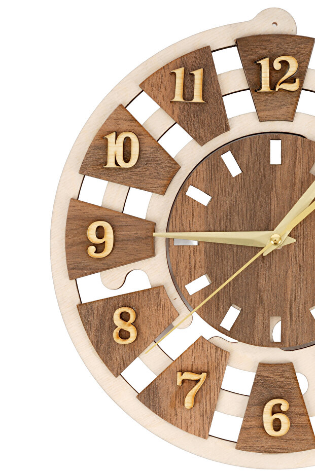 Ahşap Duvar Saati - 5