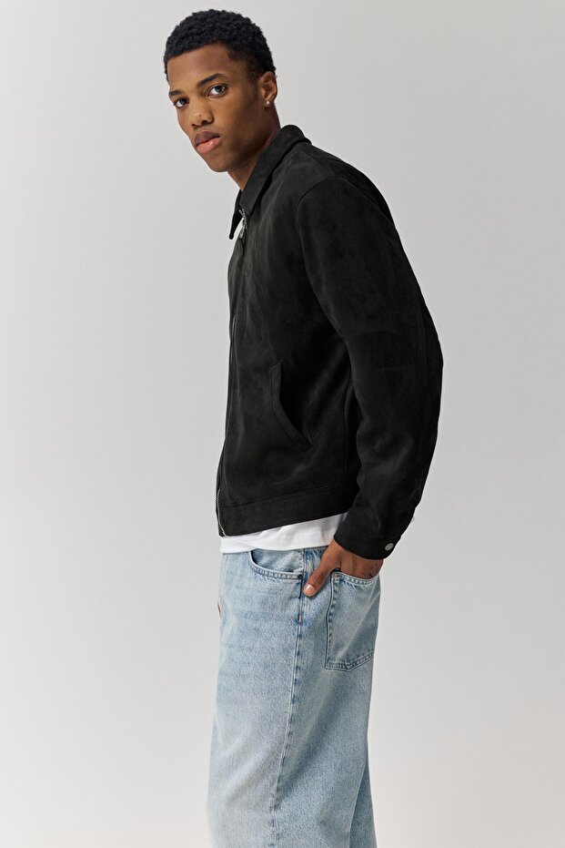 Suni süet ceket - 4