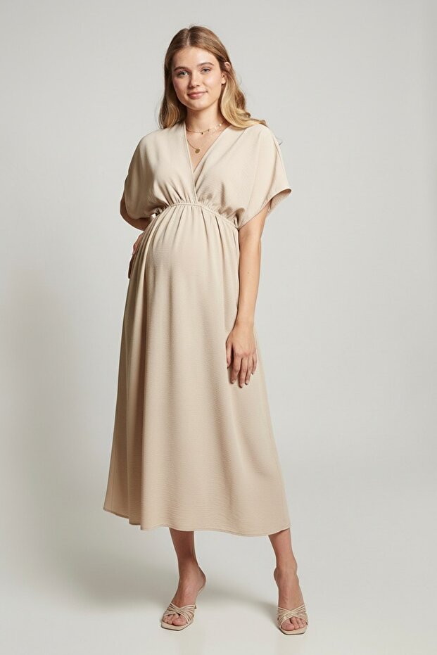 Rochie Olivia lungă - Bej - 1