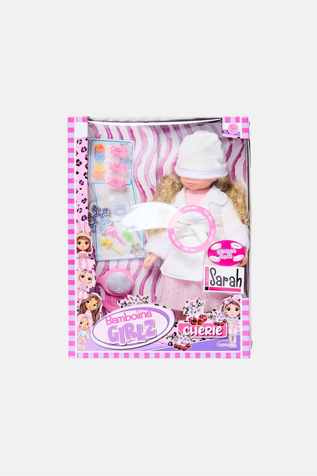 Bambolina Girls CherieTalking Doll With Hair Accessories