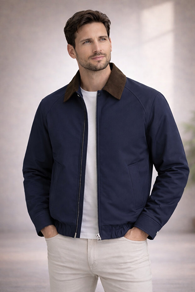 Men's Oversized Jacket Premium Transitional Bomber Jacket - 1