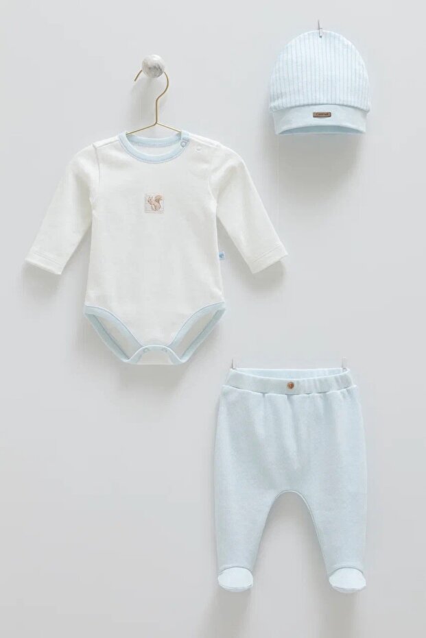 Squirrel Patterned 3-Piece Set