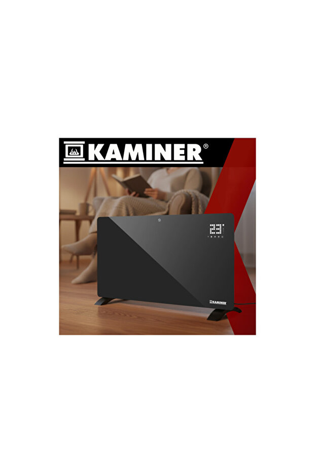 Electric radiator, remote control/app, 2500W, adjustable, timer, weekly program, black - 2