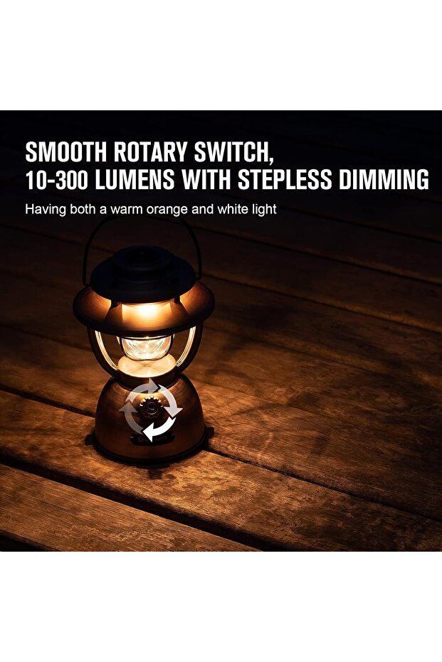 Olantern Classic 2 Pro Camping Lantern 300 Lumen LED Rechargeable Flashlight with Double Ligh