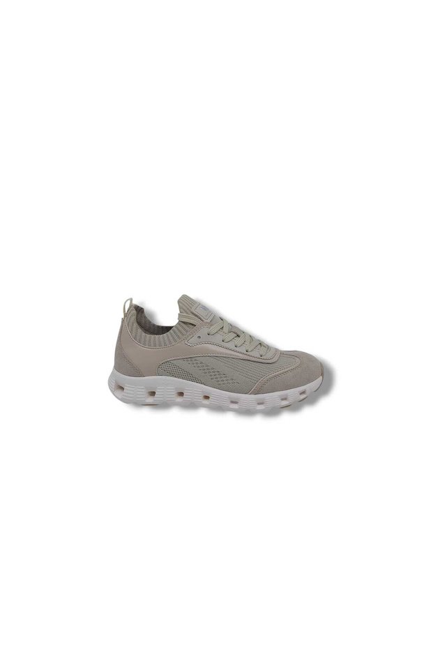 Flet 365 Women's Beige Lace-Up Mesh Walking Running Sports Shoes