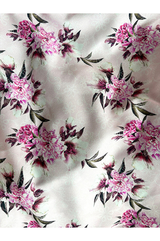 Pink Rose Dabil Fabric for Dresses, Shalwar Suits, Skirts, Blouses and Shirts Drapey 140X100Cm