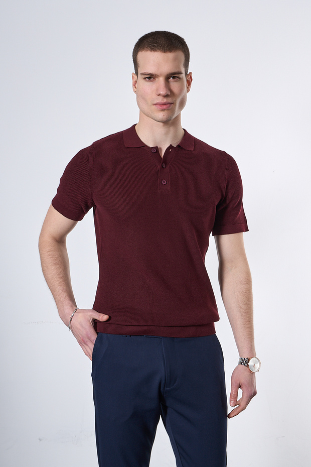 Relaxed Fit Knitwear Polo T-Shirt