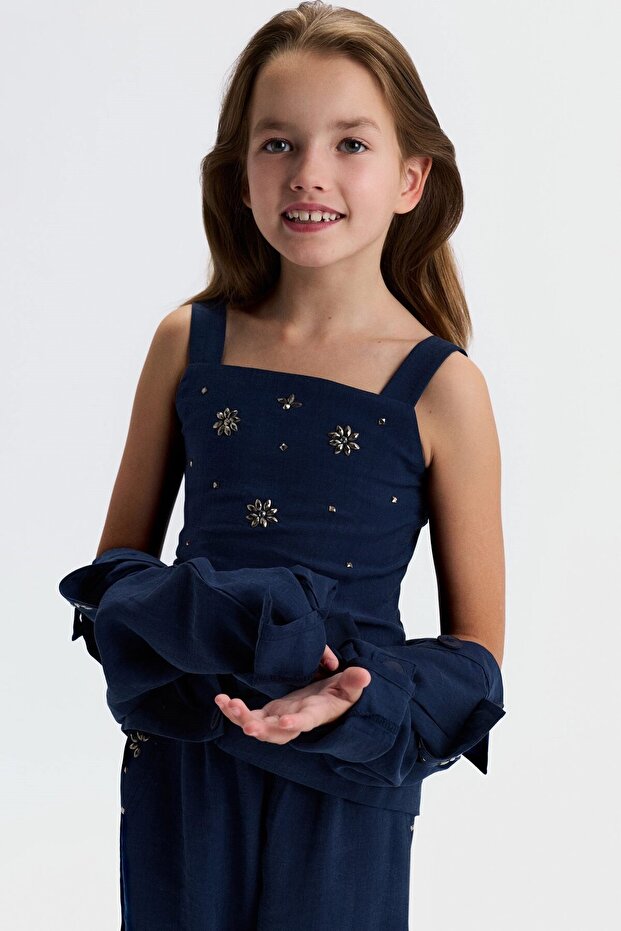 Girl's Cashmere Cropped Nk-31350