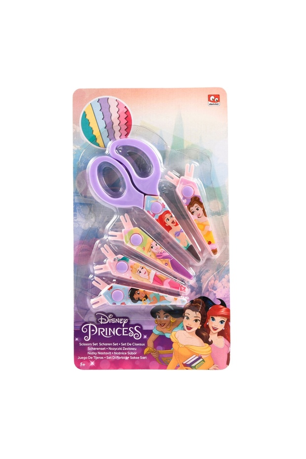 Scissors with 5 differentinterchangeable serrated bladesDisney Princess