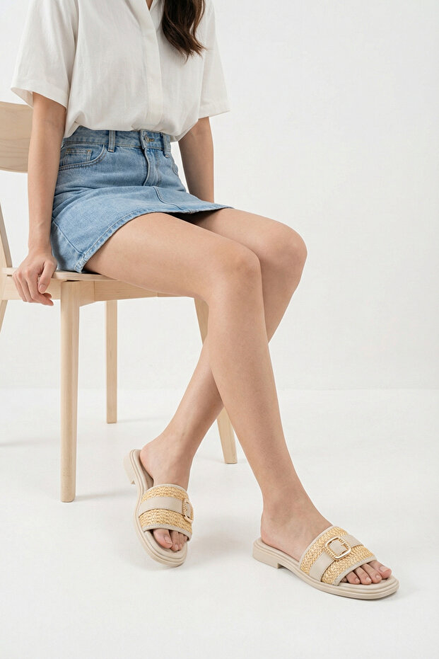 Femei papuci 0012902 Bej Rustic - 3