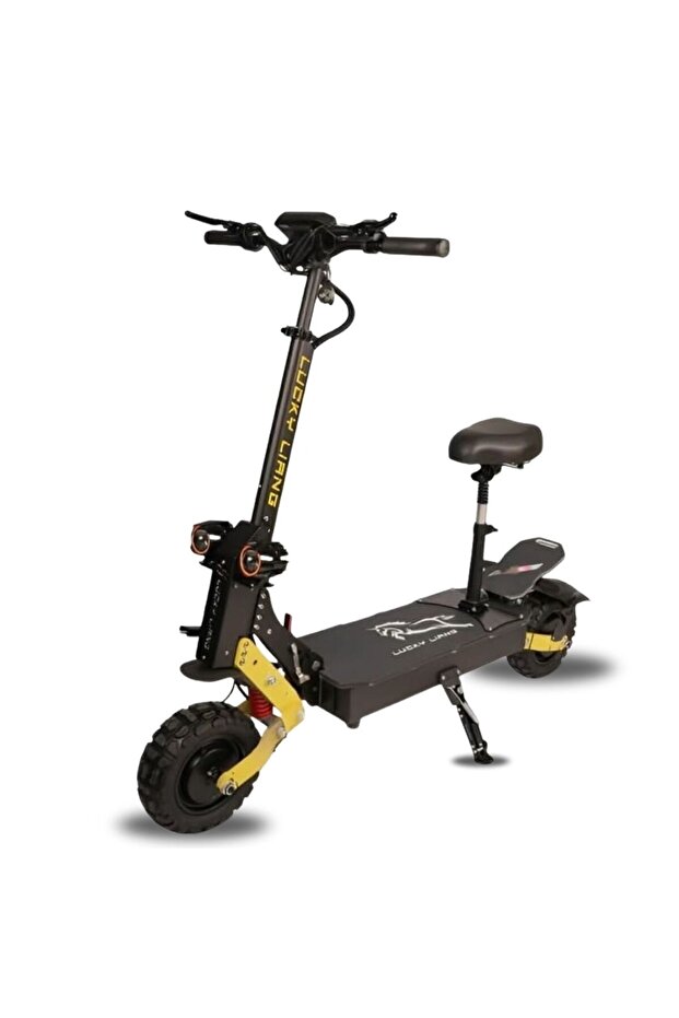 Lucky Liang L2 Pro Electric Scooter with Seat - 1500W, 60KM/H Speed, 48V 18Ah & 10" Tires (Black)