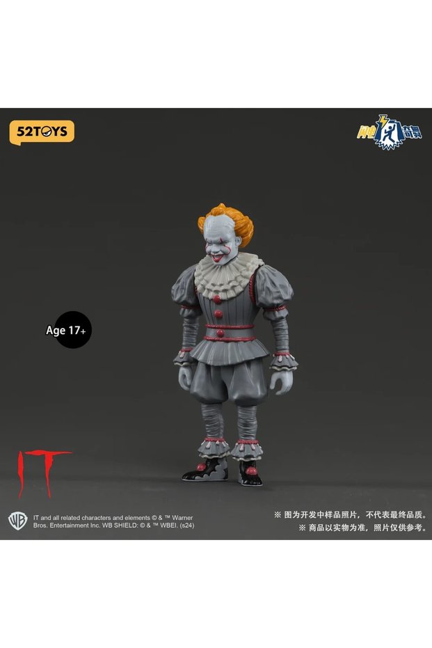 IT Pennywise Action Figure - Horror Movie Clown Doll, Fully Articulated Posed Collectible, 9.5cm