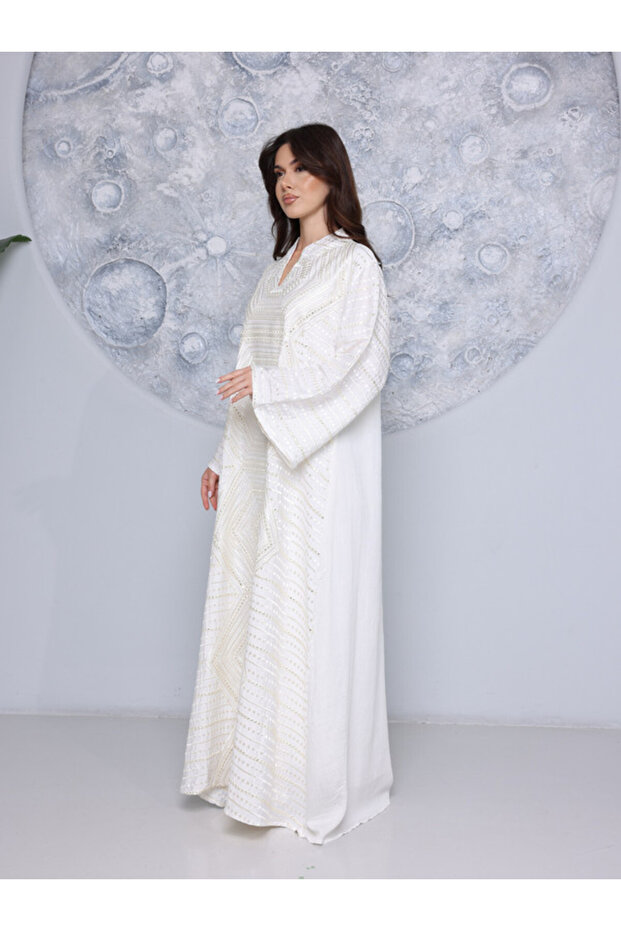 Celeste Indigo Jalabiya - 3