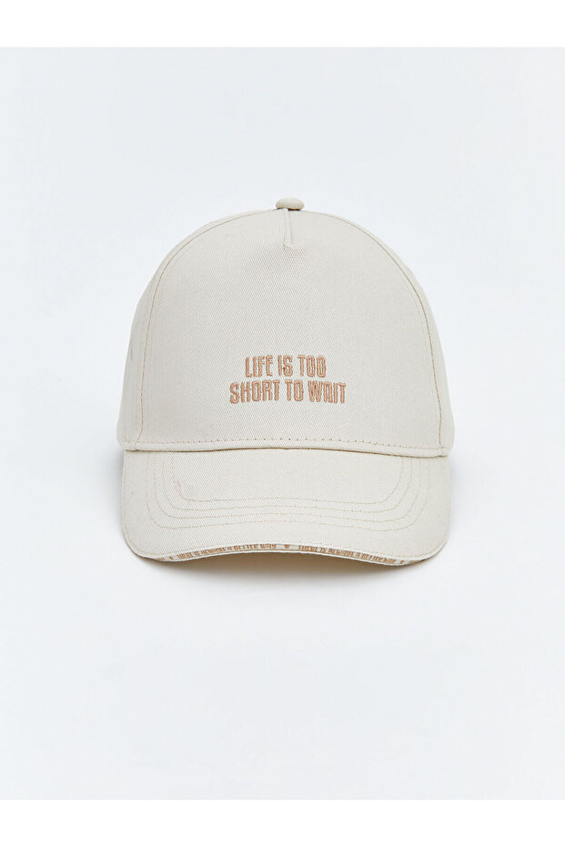 Original Text Embroidered Girls' Cap Hat