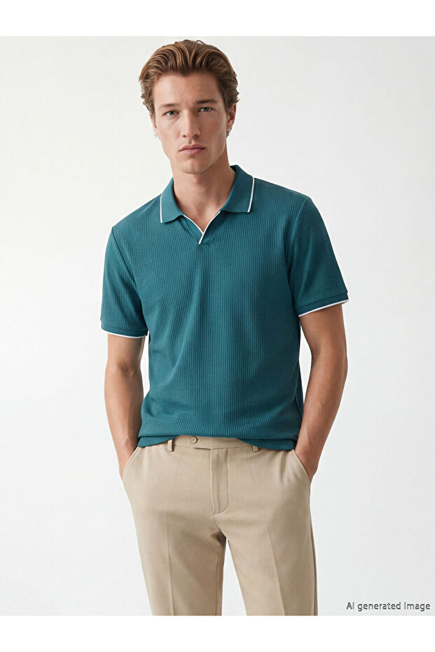 Trendlucky with a Difference Polo Collar Men's T-Shirt