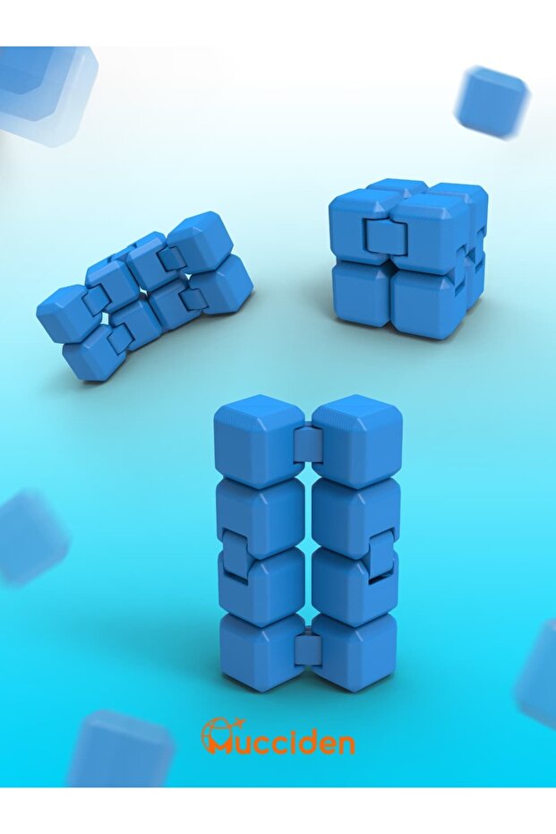 Blue Infinity Cube – Infinite Cube & Movable Stress Cube - 1