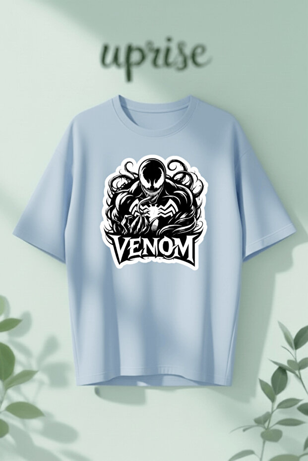 Venom Printed Cotton Oversize T-Shirt