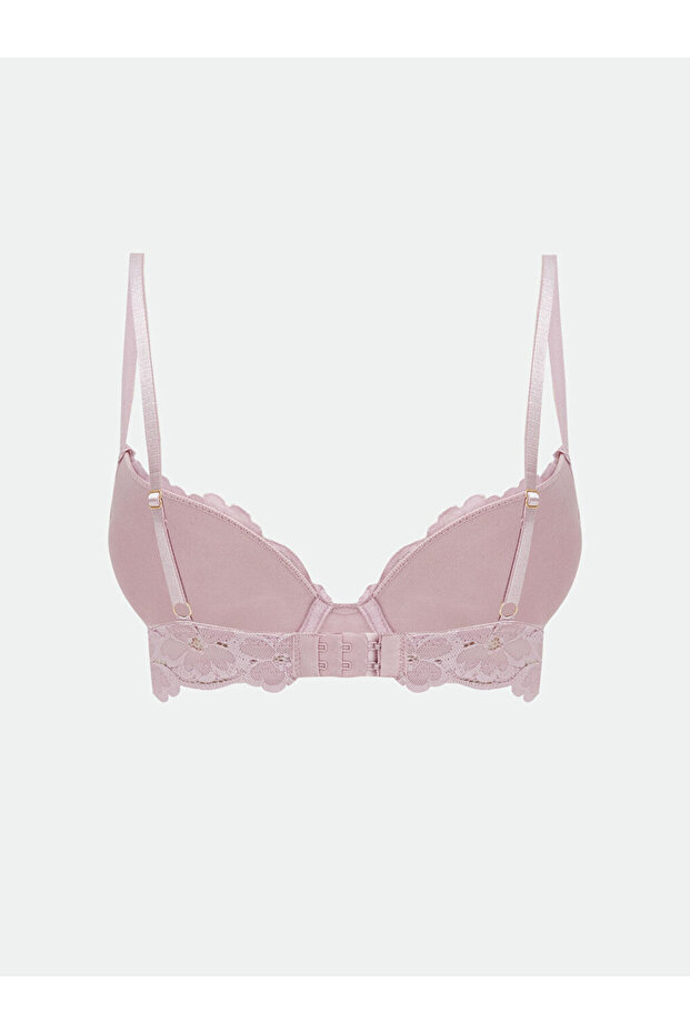 Underwire Padded Lace T-Shirt Bra