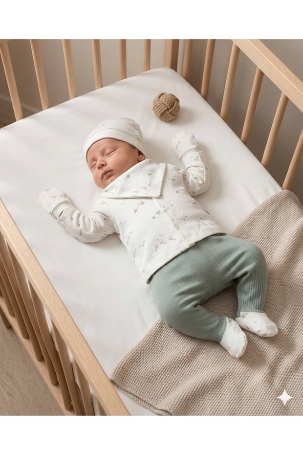 Baby Safari Newborn 5-Piece Set - 100% Organic Cotton