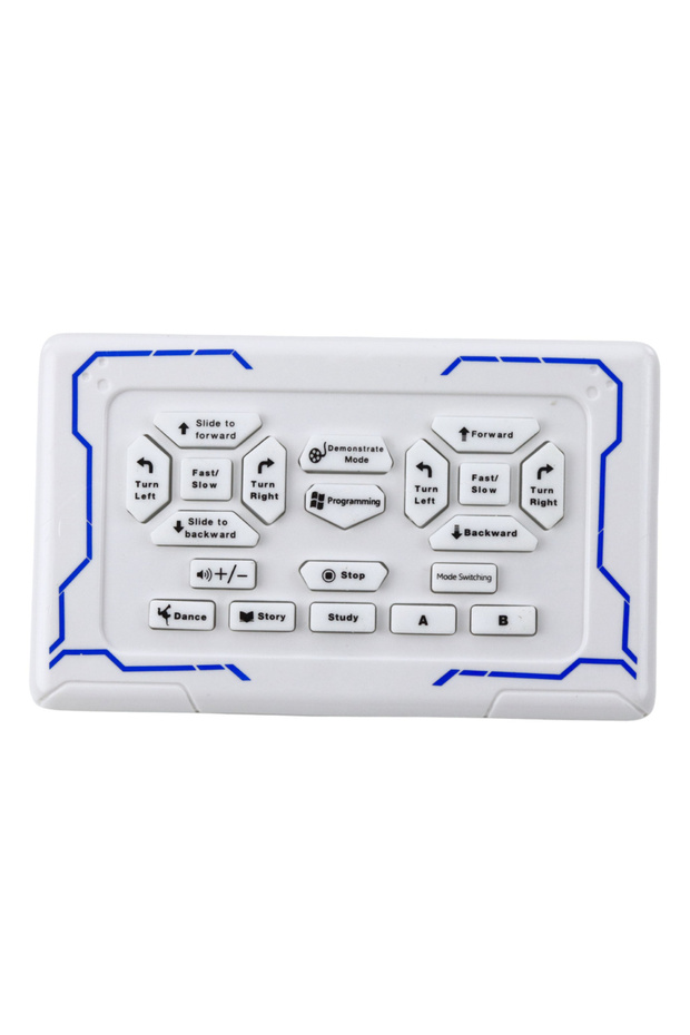 Interactive remote-controlled robot RC 16 functions lights sounds blue - 3