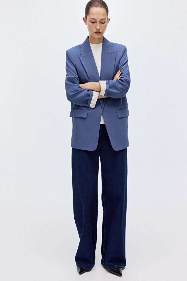 Lyocell-blend blazer - 1