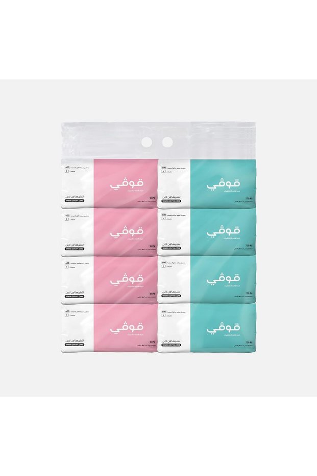 Soft Facial Tissues - 600 Tissues x 8 Boxes