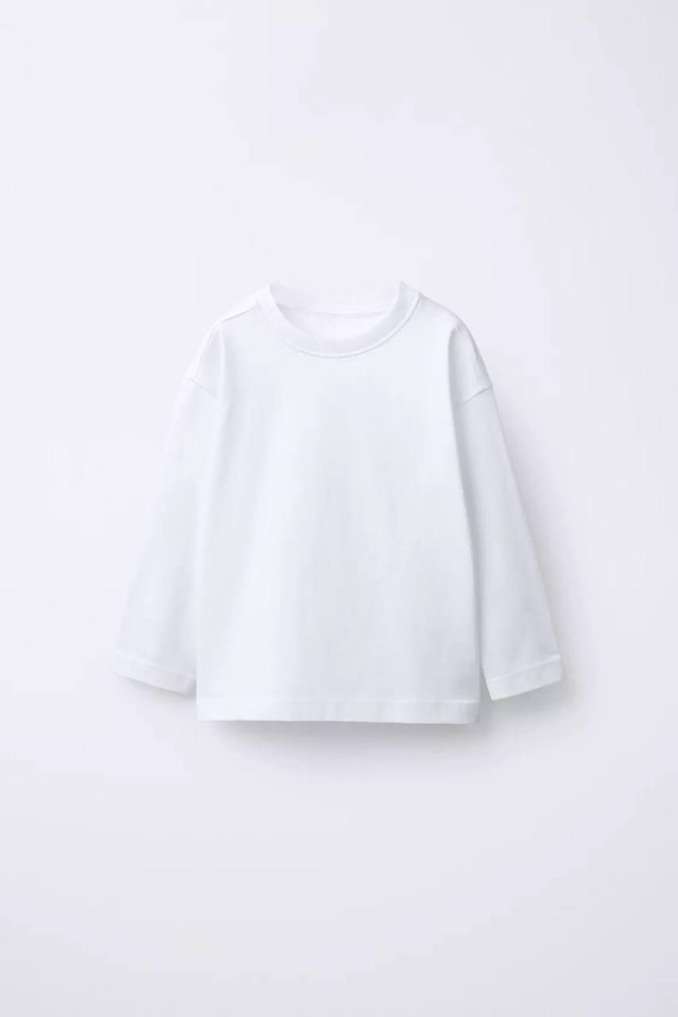 Unisex Basic Off-White Long Sleeve T-Shirt
