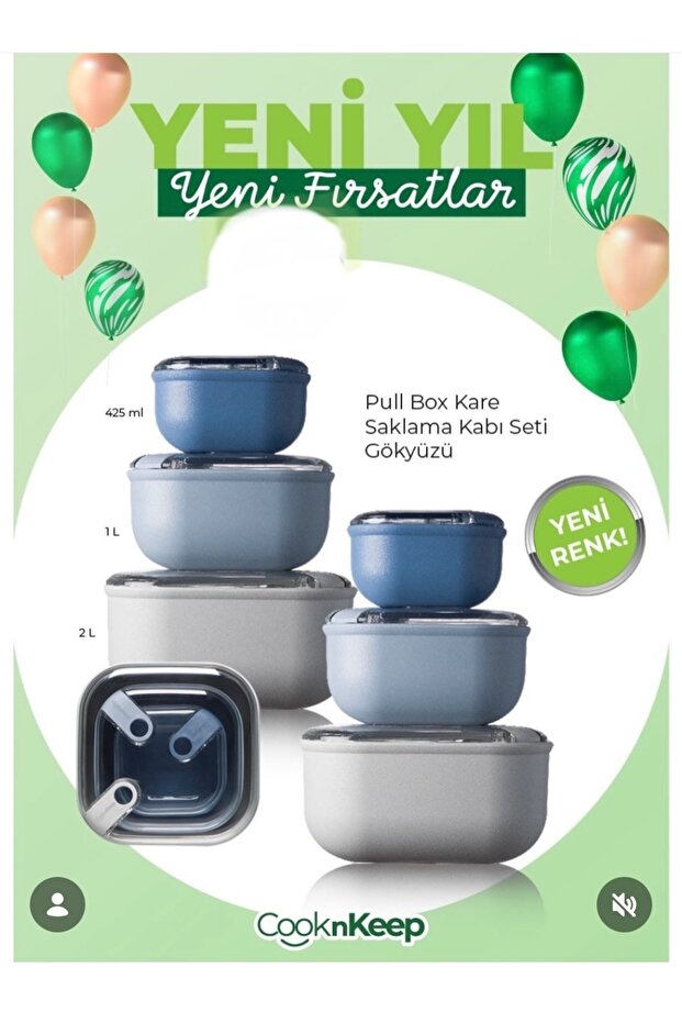 Pull Box Storage Container Set - 2