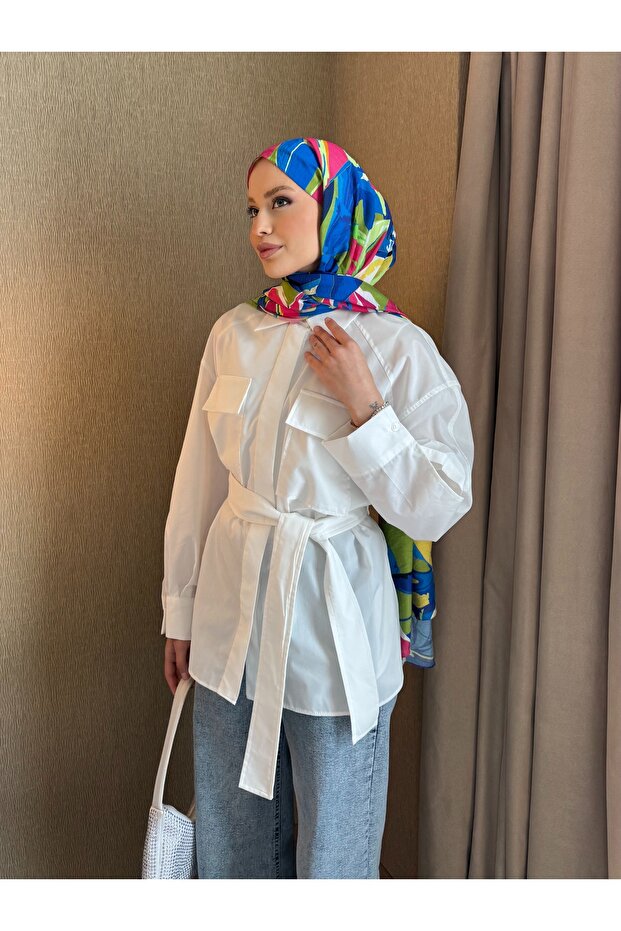 bağlamalı gömlek - 1