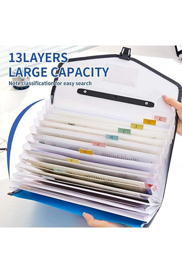 حقيبة ملفات كبيرة الحجم قابلة للطي - 6