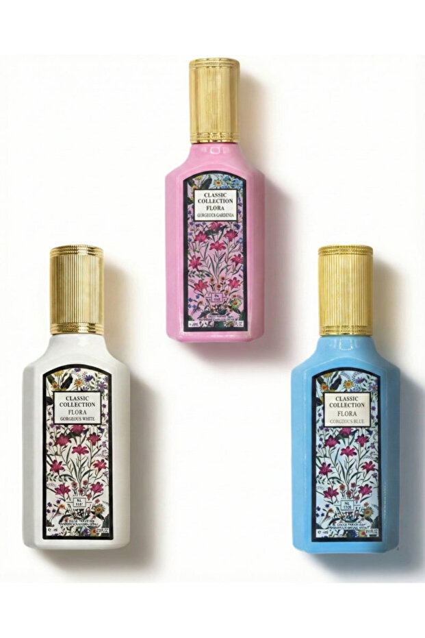 Classic Collection Flora Perfume Set, 3 pieces, 25ml