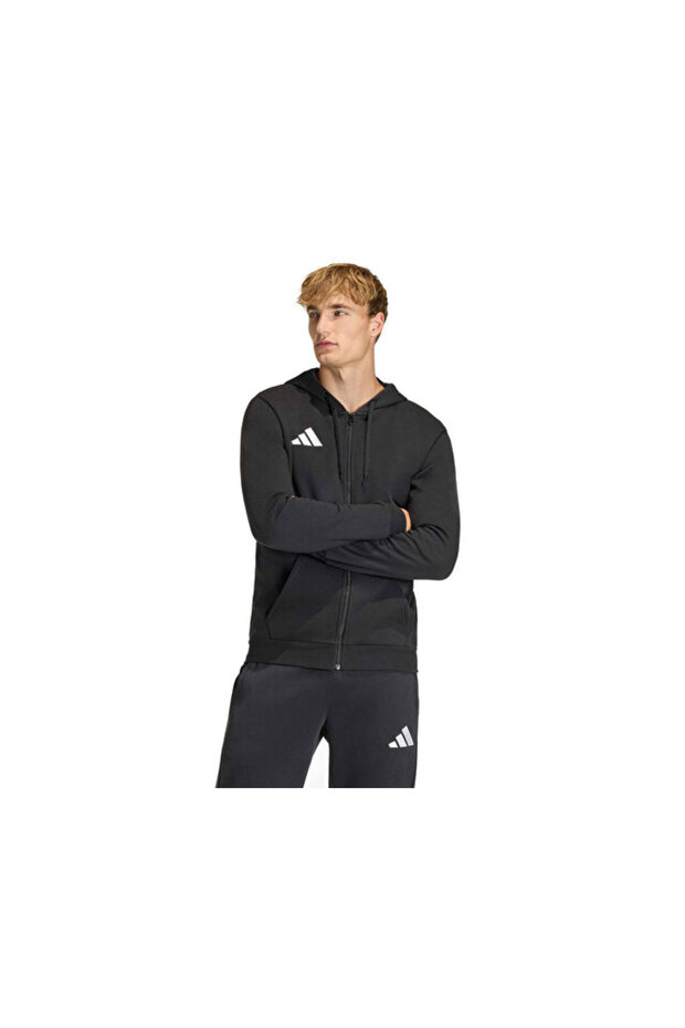 Ent26 Fz Hood Men's Football Camping Jacket Kf5945 Black