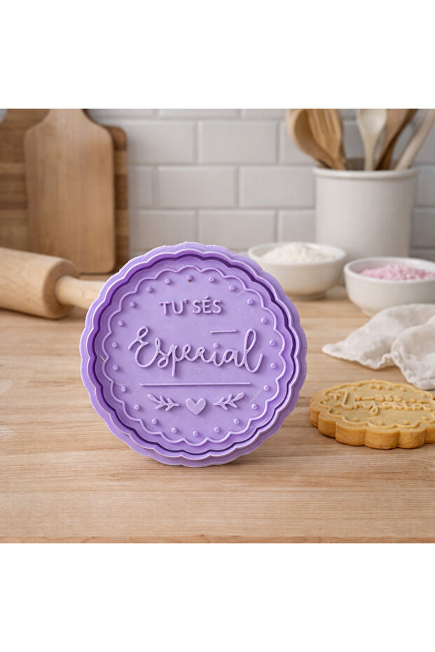 "You Are Special" Written Cookie Stamp - Round 3D Printing Stamp and Embosser Set