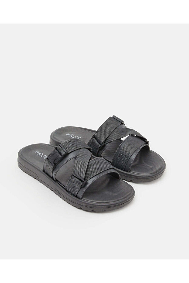 شباشب رجالية رمادية سادة - 2