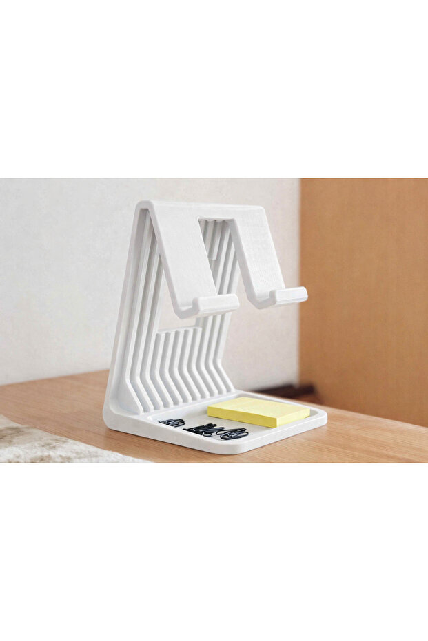 iPad Tablet Stand Yükseltici BEYAZ - 2