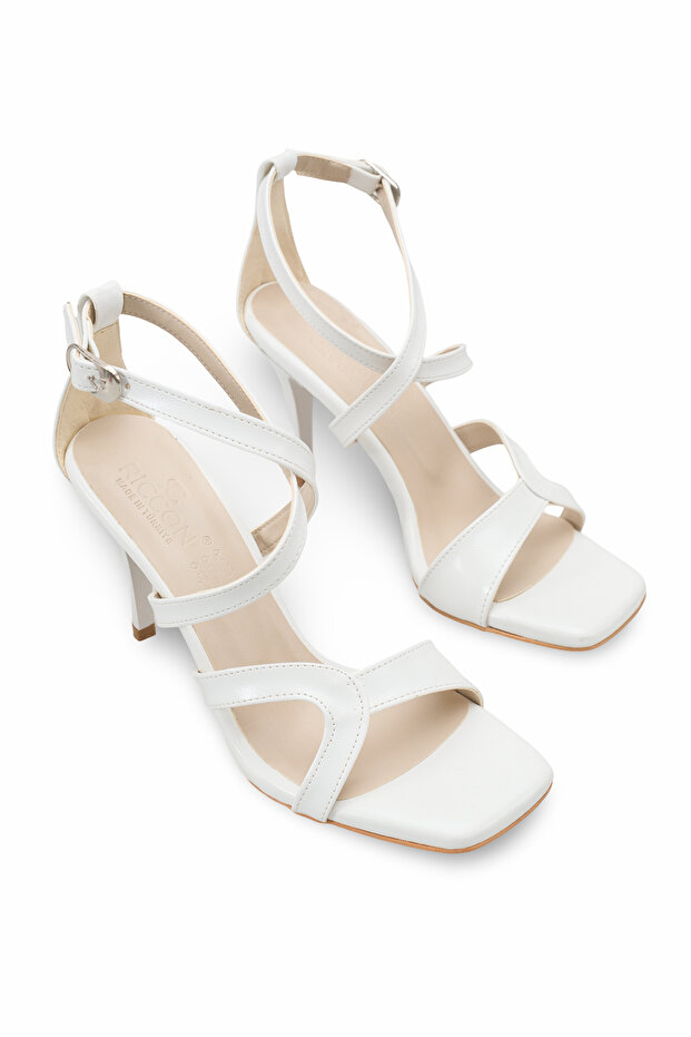 Adara Flora Women's Heeled Shoes 0012713 White Rustic