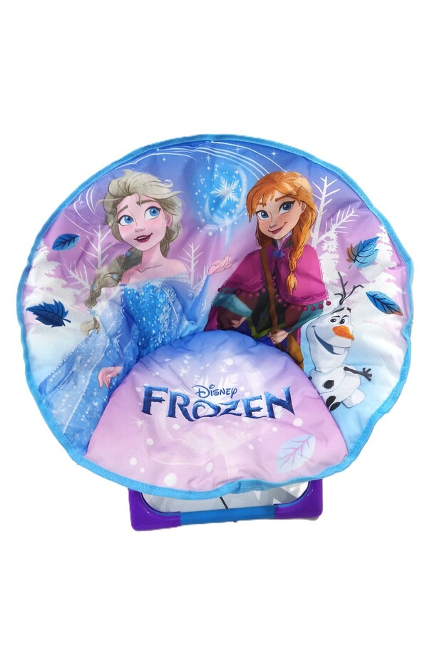 Frozen Moon Chair for Kids – Foldable Padded Saucer Chair featuring Elsa & Anna