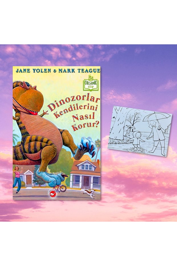 How Dinosaurs Protect Themselves / Organic Book / Hardcover / Postcard Painting Gift