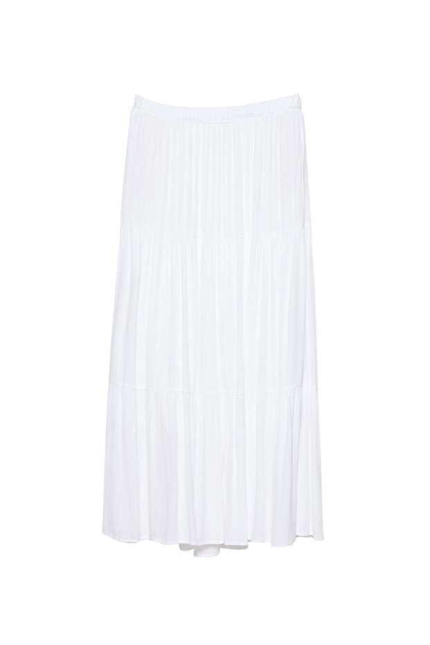 Panelli midi etek - 4