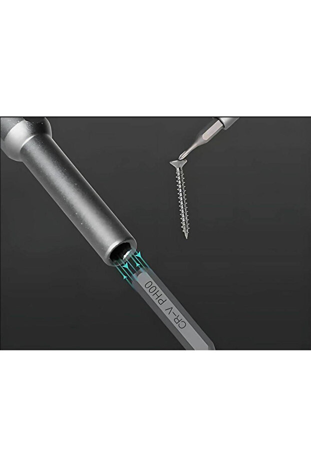 Precision screwdriver bit set with magnetic bits, 24 bits + box - 4