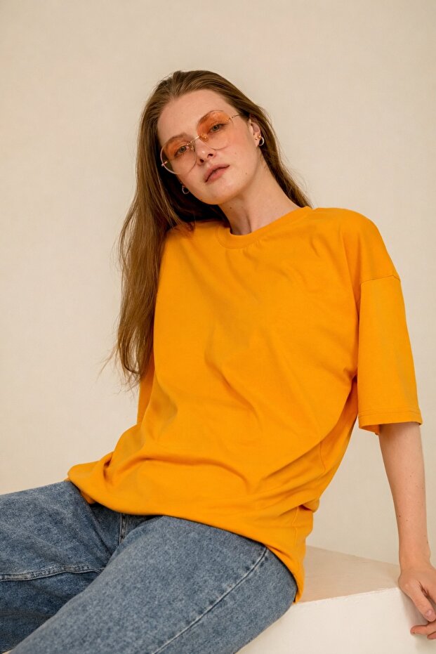 Дамска тениска Basic Regular Oversize - 6
